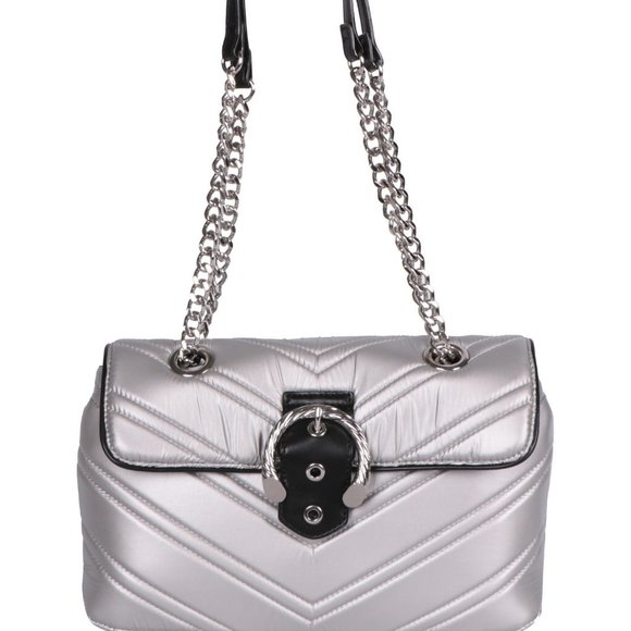 CIRCUS by Sam Edelman Carmen quilted nylon metallic women's shoulder crossbody - Picture 1 of 12